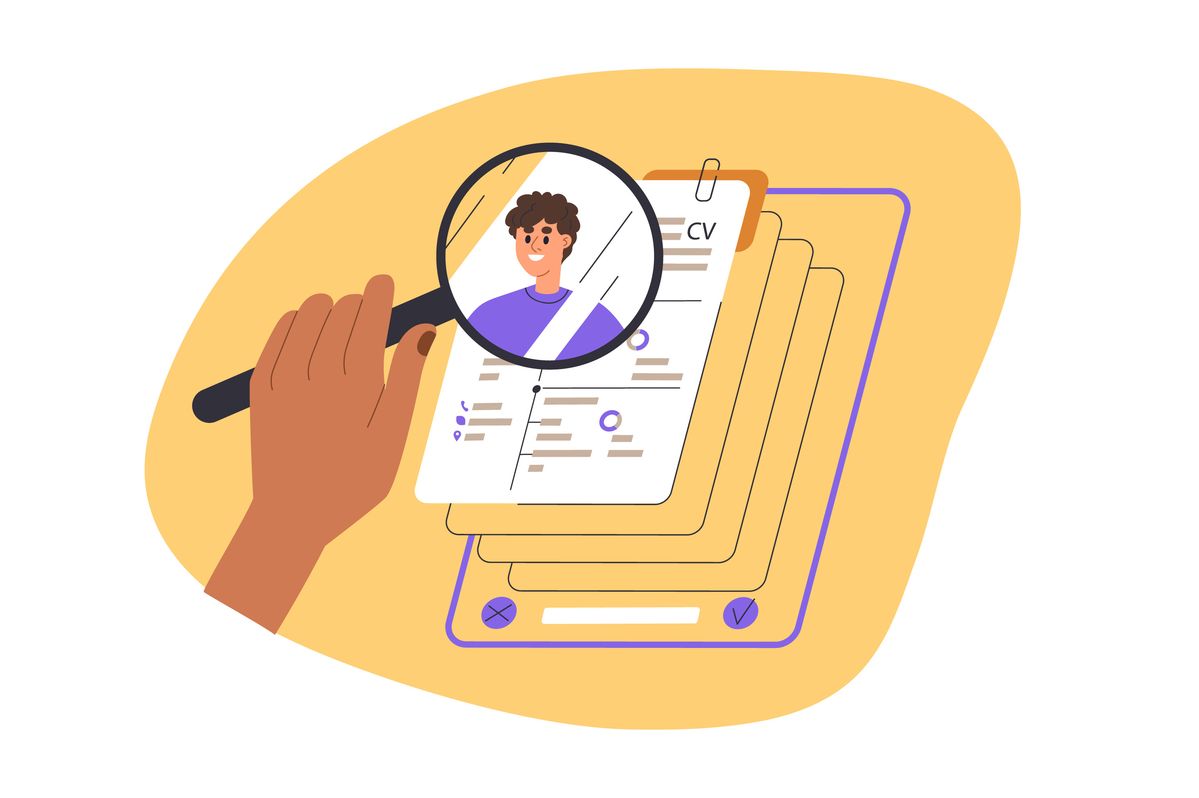 Resume search illustration